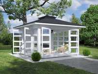 SZKLANA ALTANA 4x4 altana 4x3 domek 4x3 biuro 4x4 altanka 5x5 MDN10B