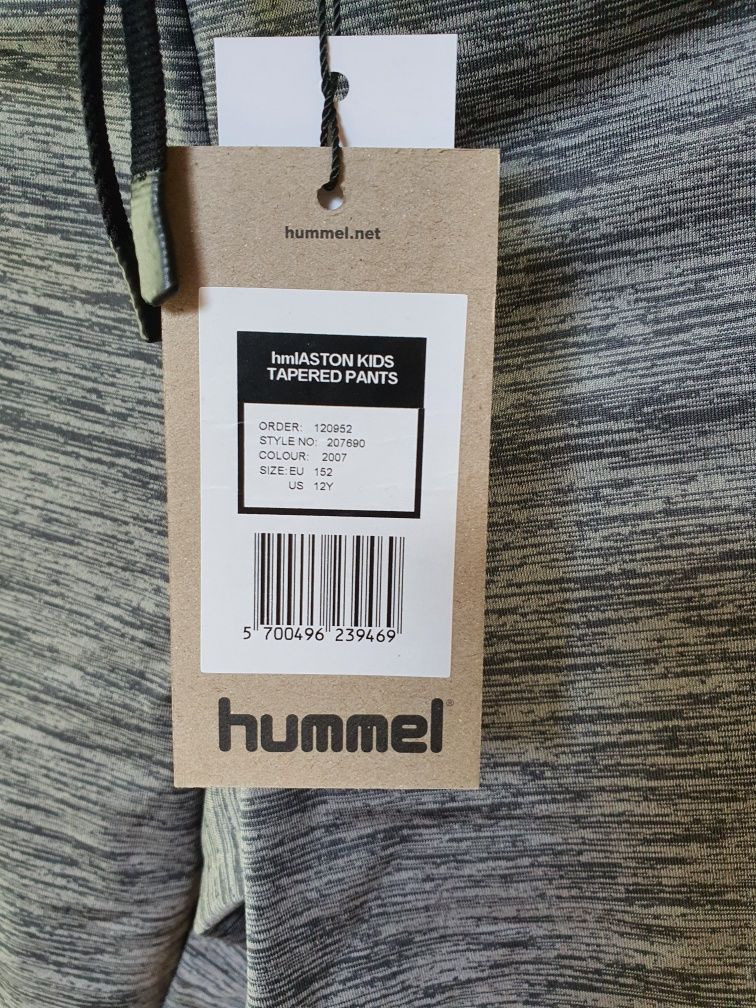 Spodnie sportowe Hummel, rozmiar 152 cm, nowe w folii, kieszenie na su