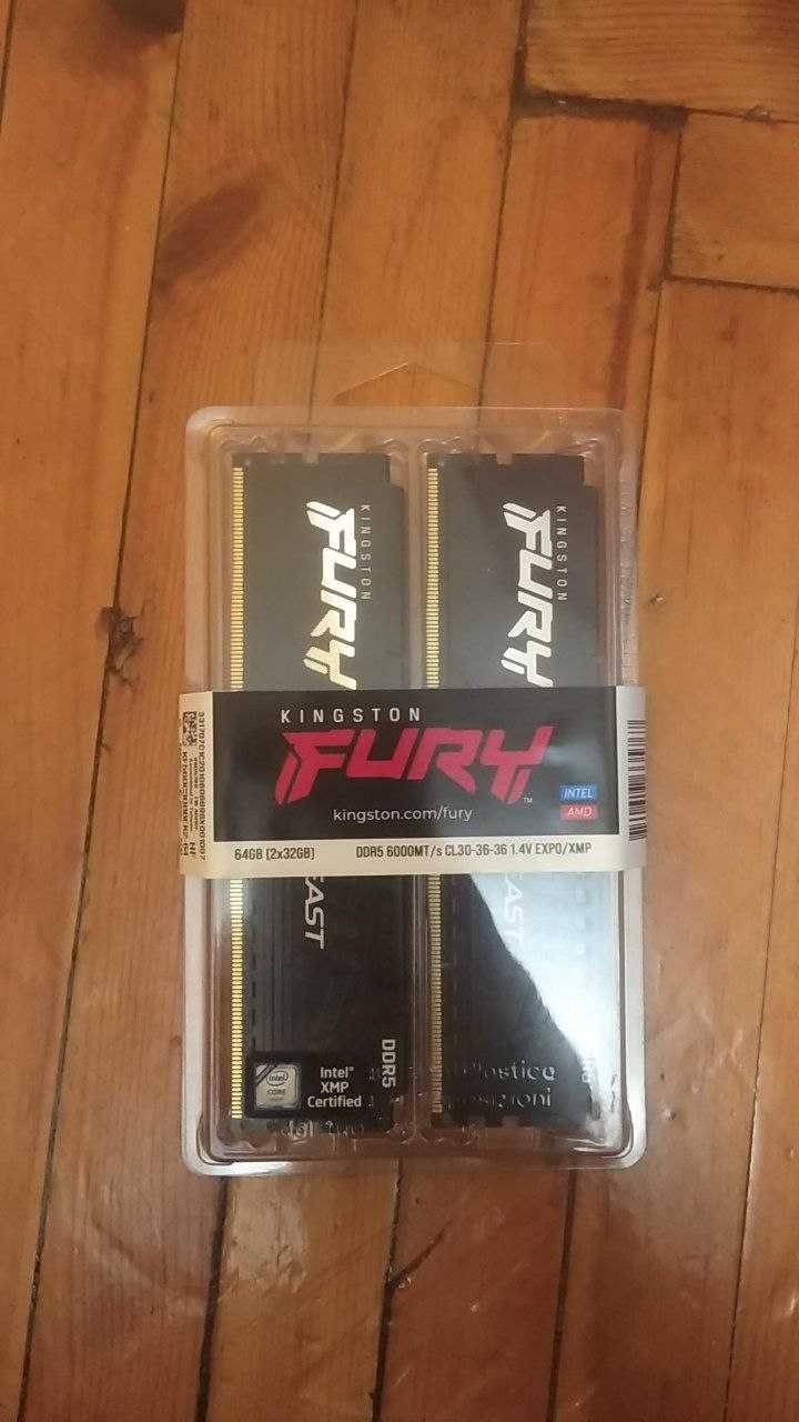 Kingston FURY 64 GB 2x32GB DDR5 6000 MHz Beast EXPO (KF560C30BBEK2-64)