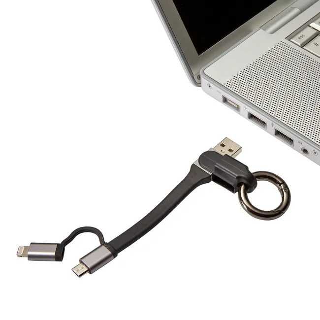 Kabel USB A / micro USB + Lightning Brelok EVOLOGY