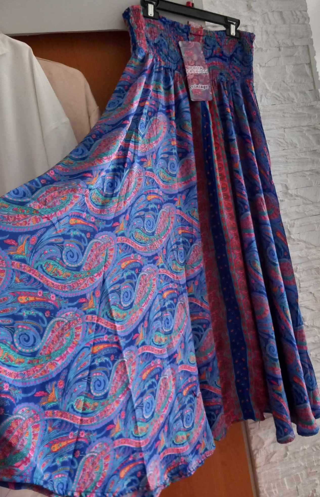 Spodnice jedwabne maxi roz.38-48(uniwersalny)