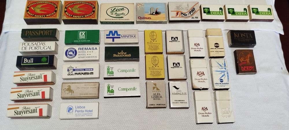 Coleção Composta Com 339 Caixas e Carteiras de Fósforos Anos 70/80/90