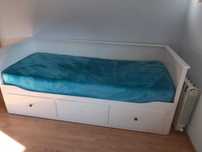 łóżko 160x200 ikea hemnes z materacami