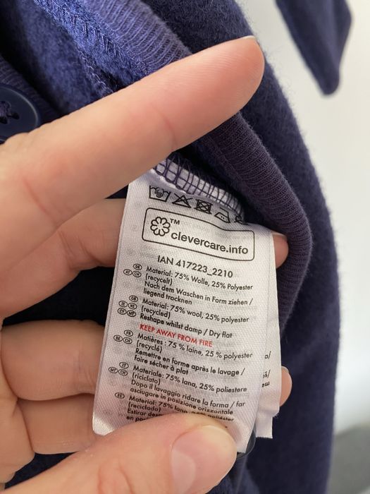 Wełniany pajacyk kombinezon zimowy wełna dla dziecka 86/92 cm