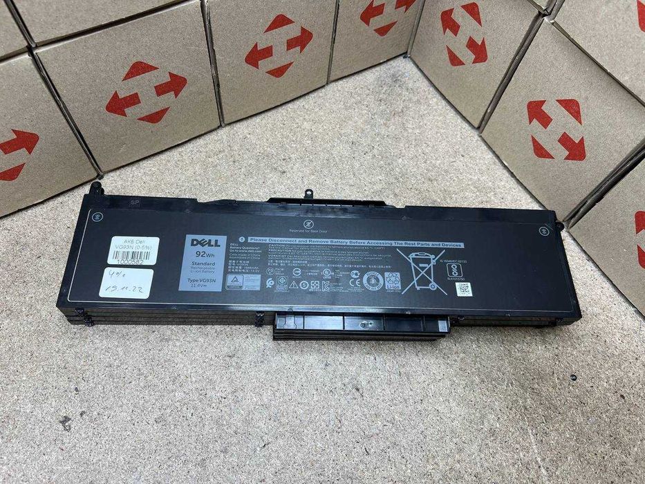 Оригінальна батарея Dell Latitude 5580 (long+) VG93N, 92Wh