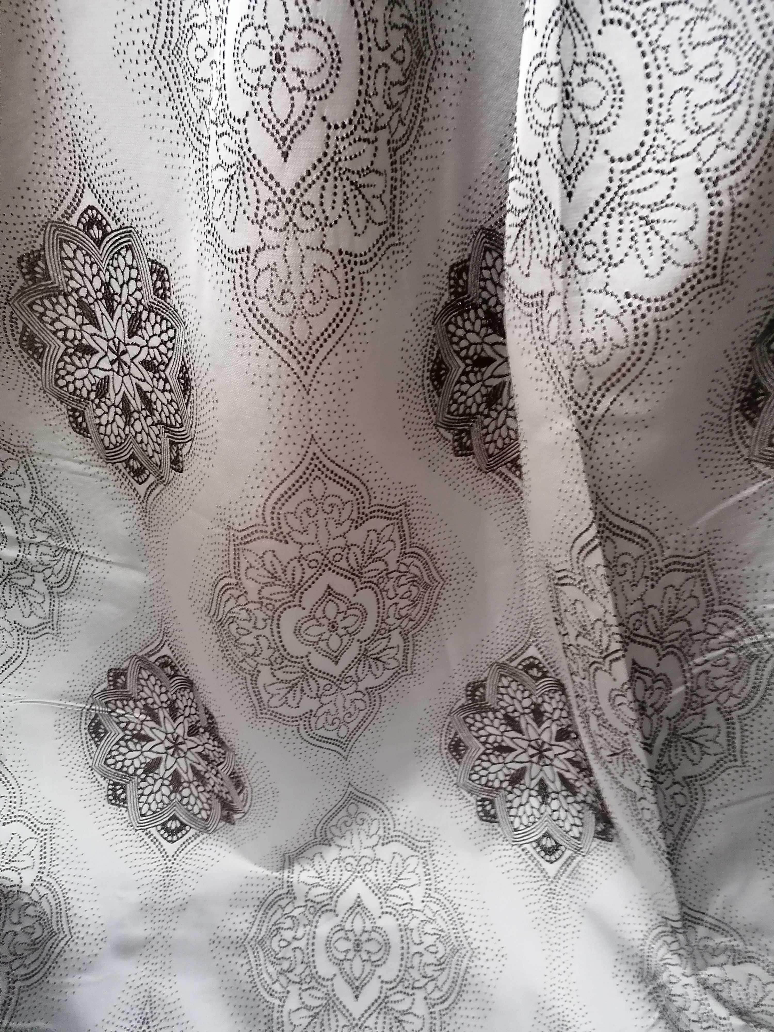 ZASŁONY z metra ORNAMENT haftowany szer 150 cm 2 KOLORY