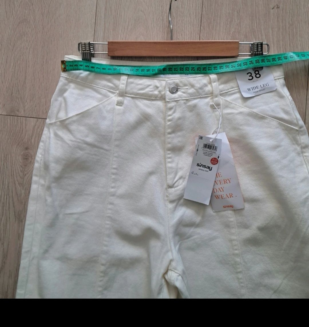 Spodnie nowe 38 szerokie