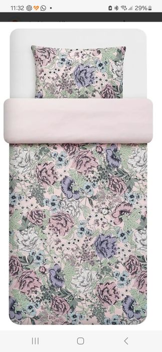 Ikea Rundstarr komplet pościeli nowy 200x200 i 2 poszewki!