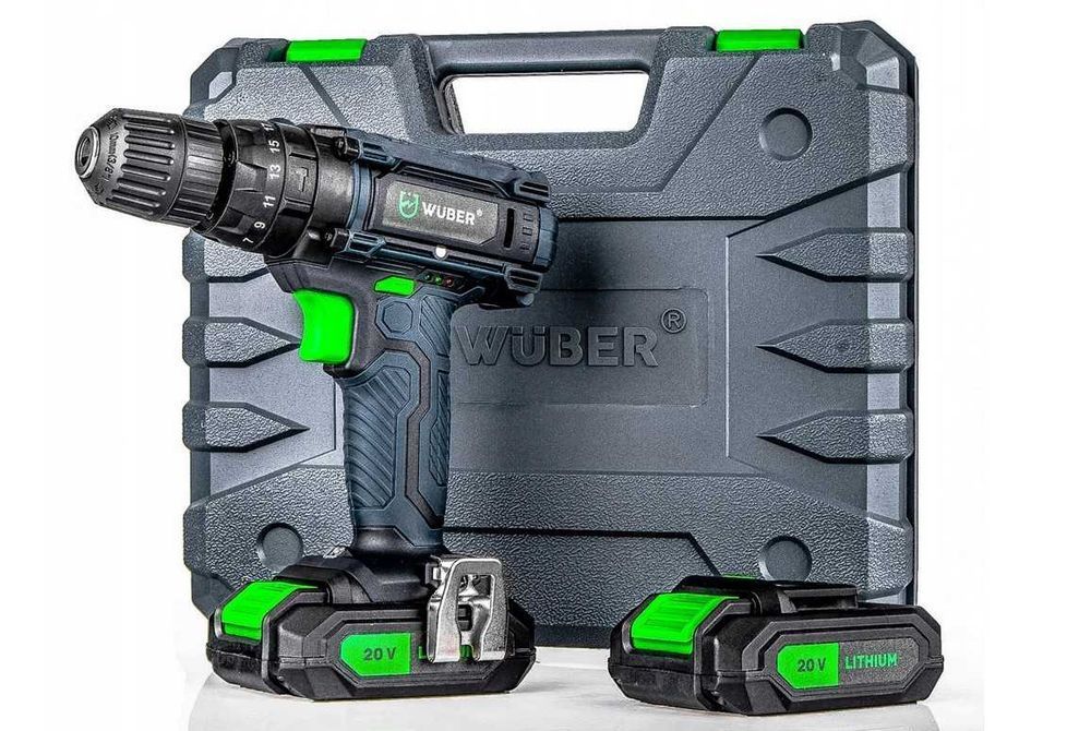 Mocna Udarowa WIERTARKO WKRĘTARKA Akumulatorowa 2x 20W Walizka Nowa