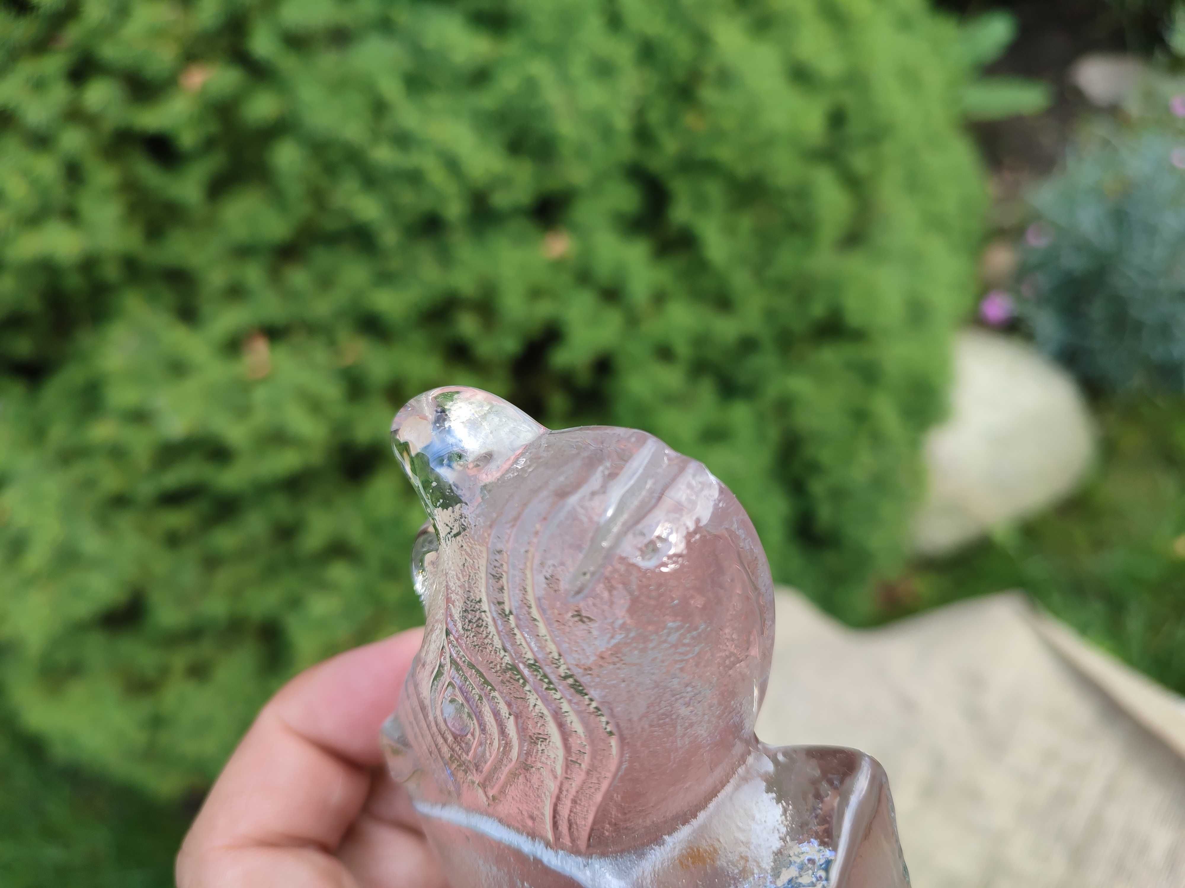 Szklana figurka nosorożec  Lisa Larson  Royal Krona