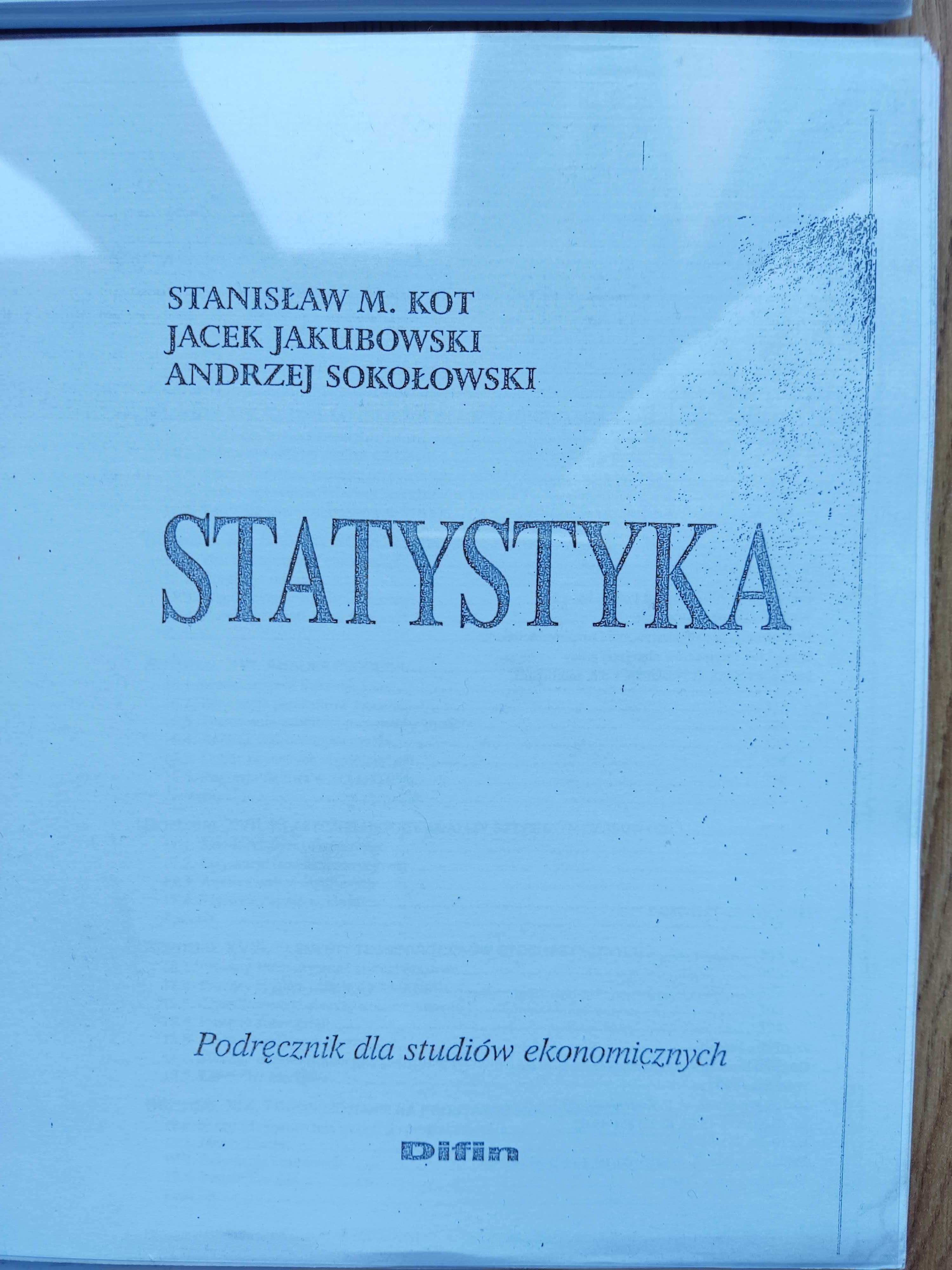 Statystyka Kot, Wanat, Woźniak