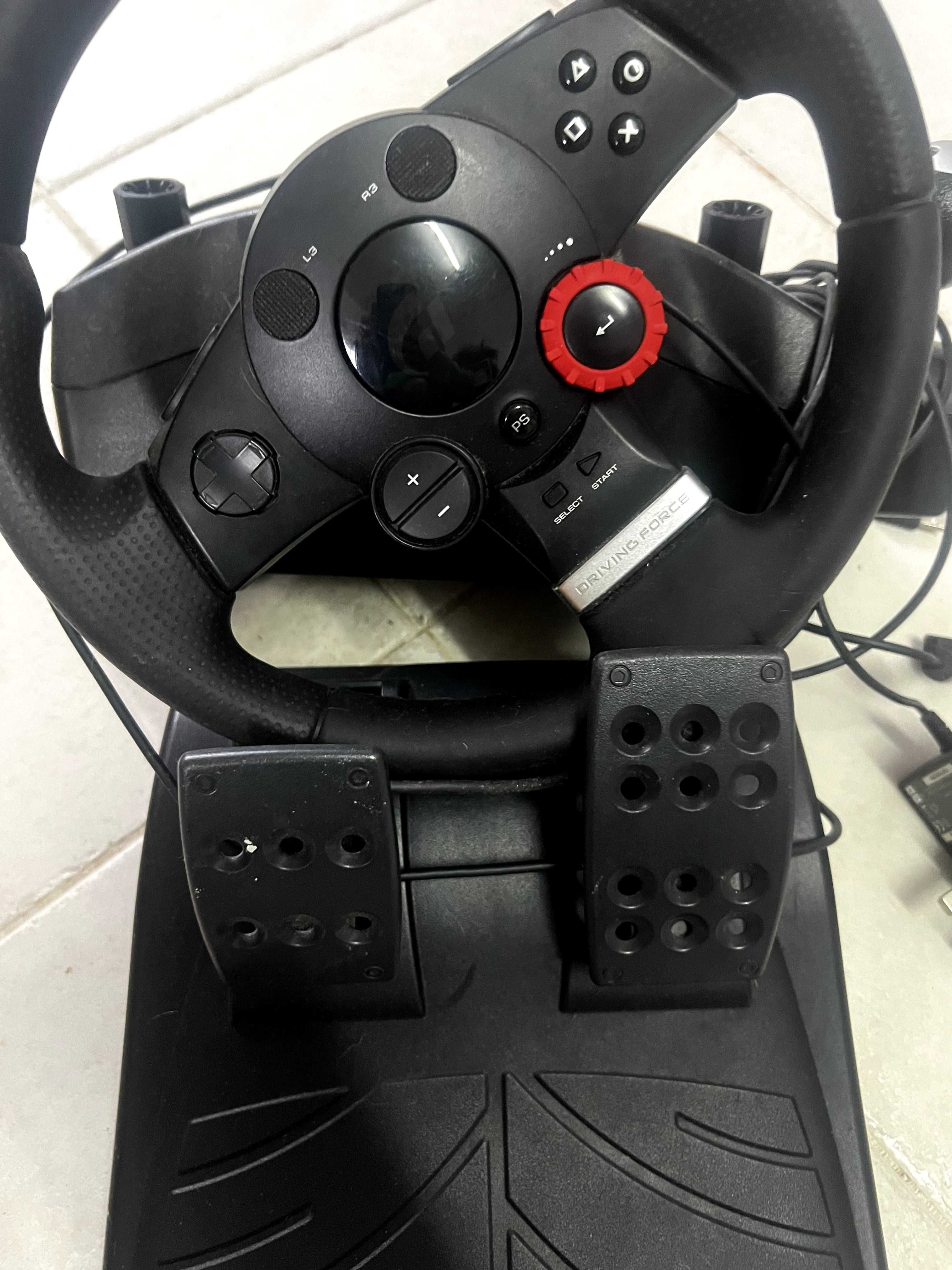 Logitech Driving Force GT Steering Wheel + Pedals (Model E-X5C19)