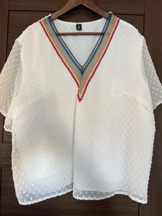 Blusa bordada Shein 4XL