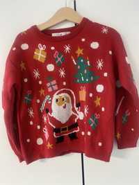 Świąteczny sweter H&M 110/116 Boże Narodzenie Wigilia Mikołajki