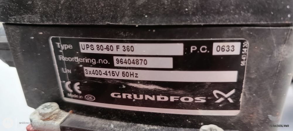 Pompa bezdławnicowa Grundfos UPS 80-60 F