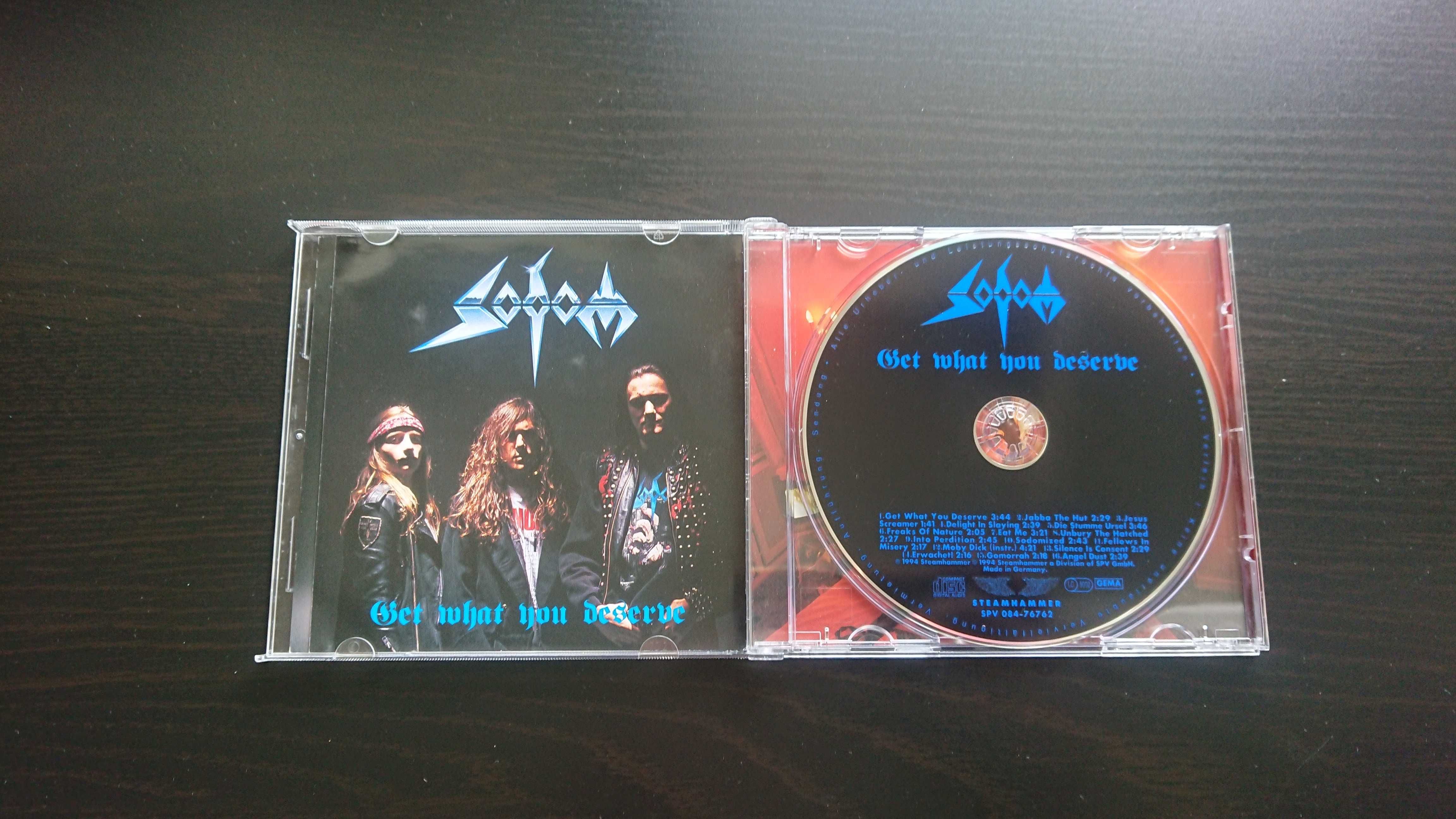 Sodom Get What You Deserve CD *IDEALNY STAN* SPV One-Sided Inlay Card