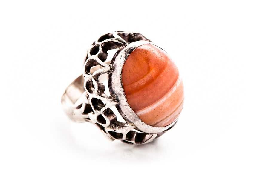 Olbrzymi Srebrny Pierścionek - 15,60g - PRL - VINTAGE - KRAKÓW