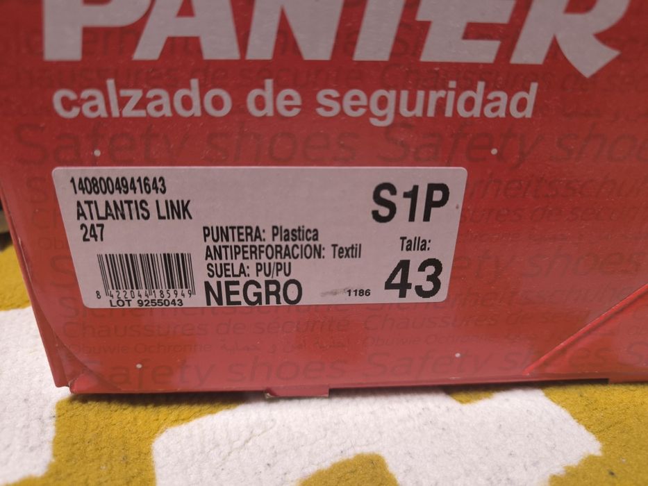 Buty robocze sandały Panter S1P rozmiar 43