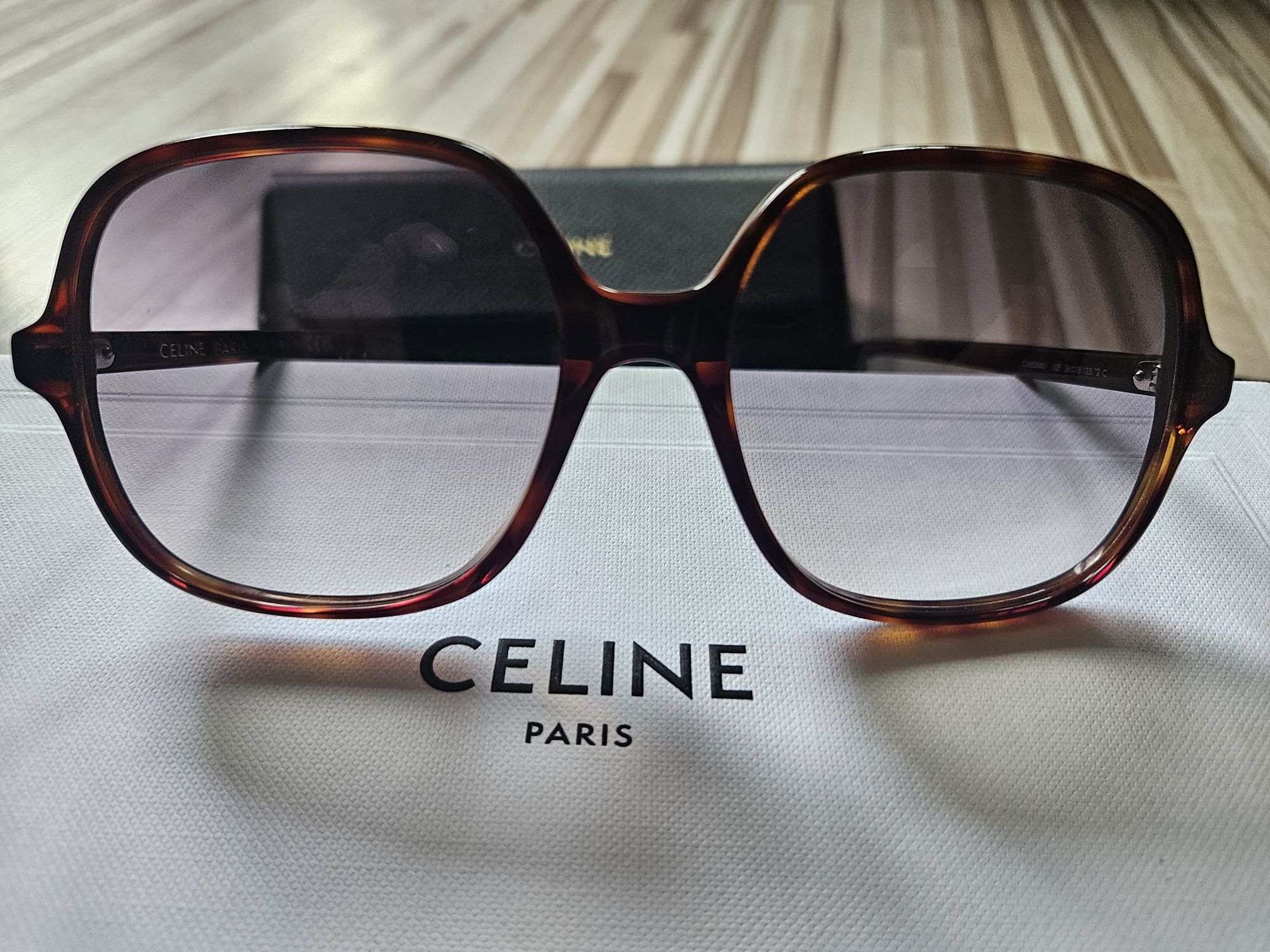 Brązowe Okulary przeciwsłoneczne Celine Paris