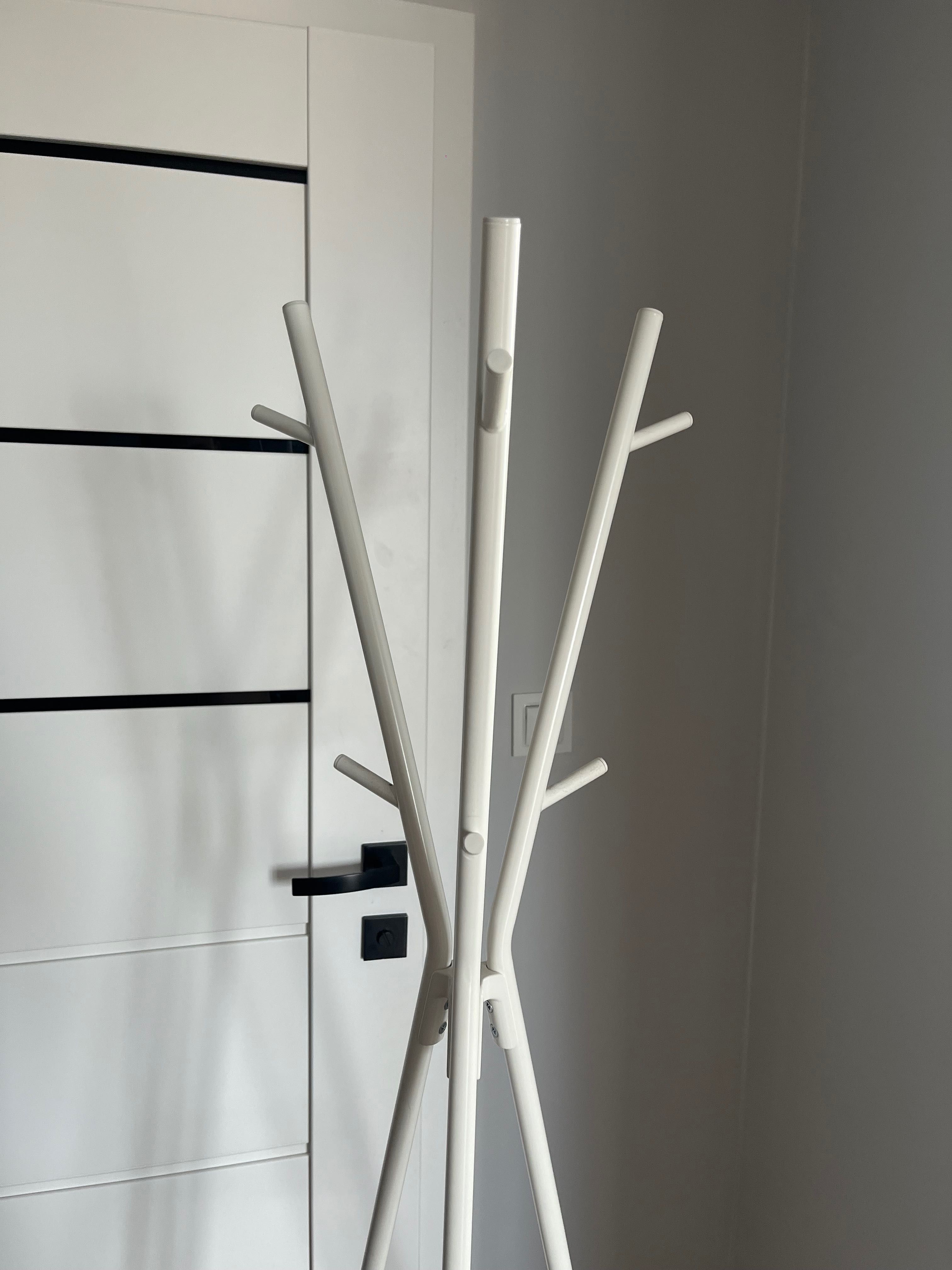 Wieszak stojący biały ikea