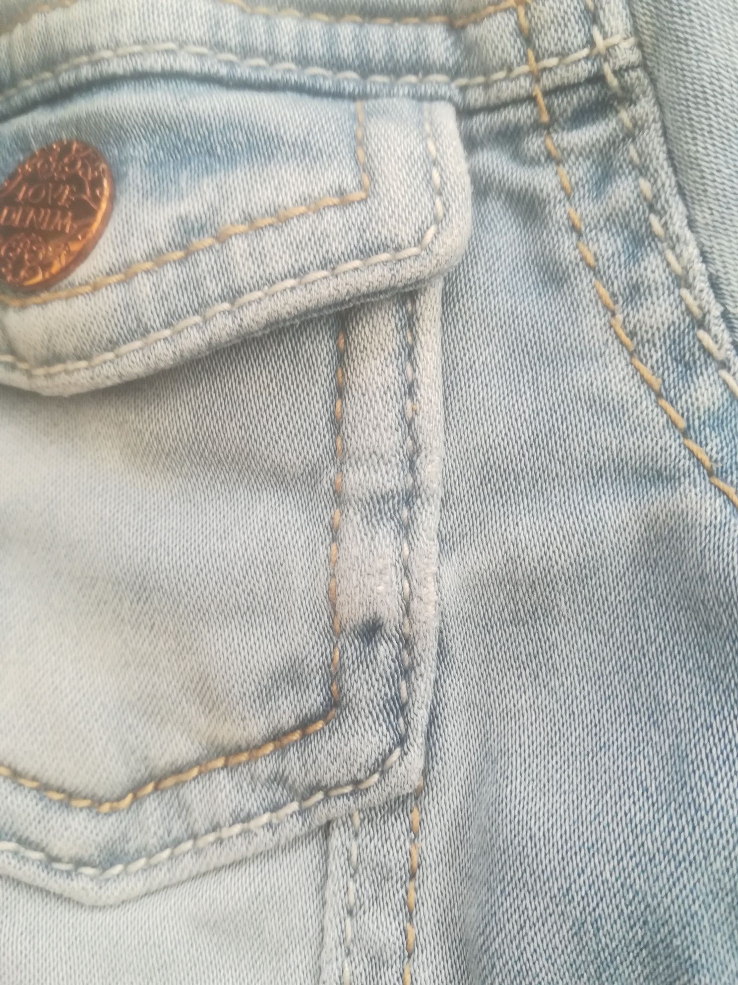 Zestaw ubranek ubrań dla dziewczynki rozm. 12-18 miesięcy kurtka jeans