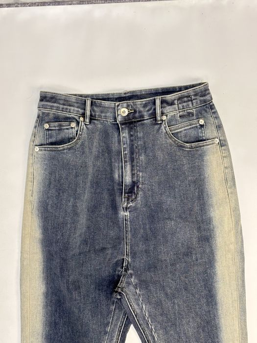 Rick Owens DRKSHDW bolan banana джинси сині синие штани джинсы клеш M