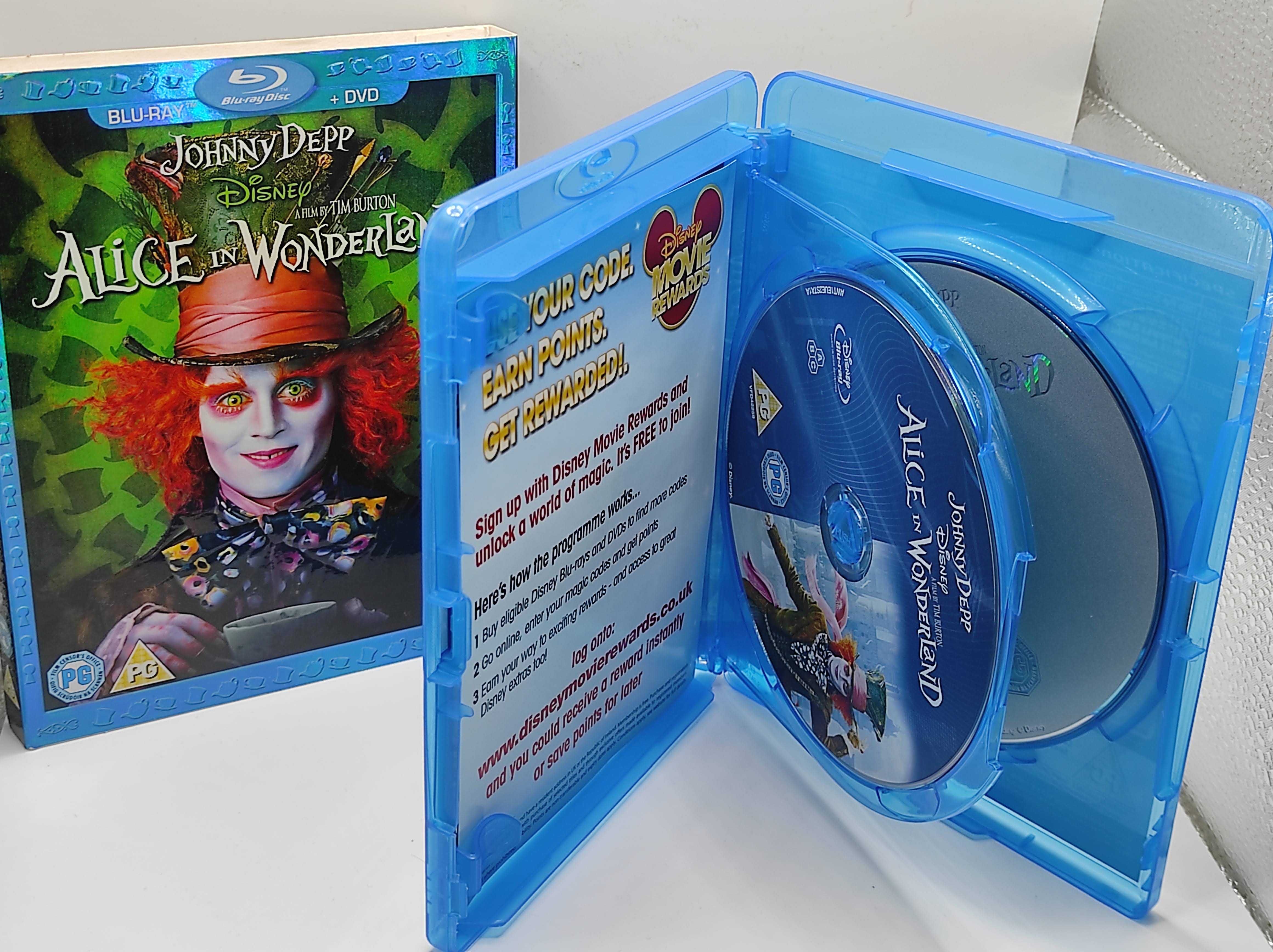 BLU-RAY + DVD Alicja w krainie czarów Alice in Wonderland