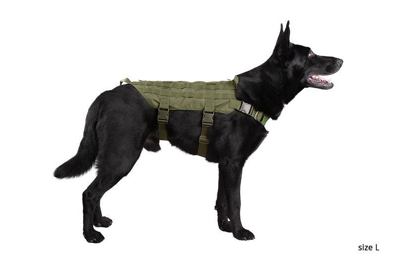 Kamizelka taktyczna dla psa PRIMAL GEAR - oliwkowa L