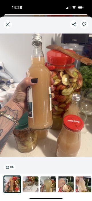 Ocet jabłkowy 1 l naturalny z matka octową