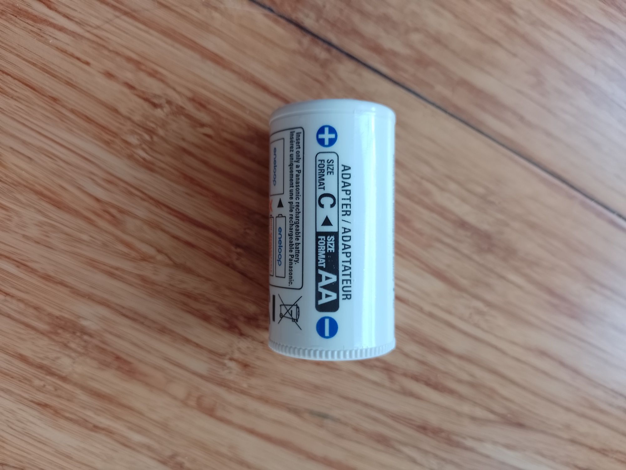 Adapter Panasonic Eneloop - z baterii AA na baterię R14 / Typu C