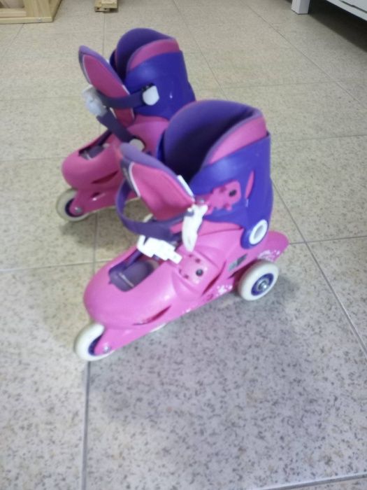 Patins em linha para criança, como novos