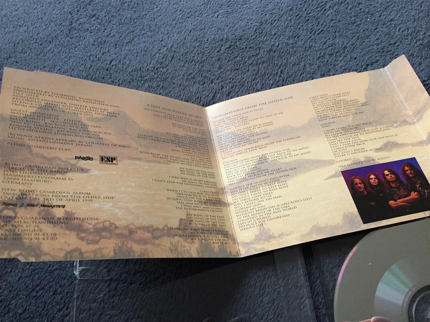 Blind Guardian - A Past and Future Secret EP/CD Virgin 1995 RAR