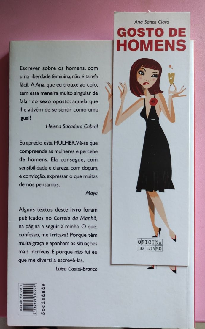 Livro "Gosto de Homens" de Ana Santa Clara