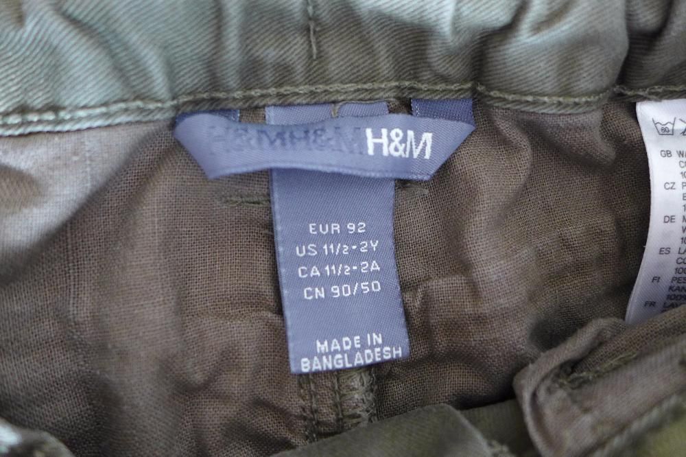 Spodnie H&M khaki rozm.92