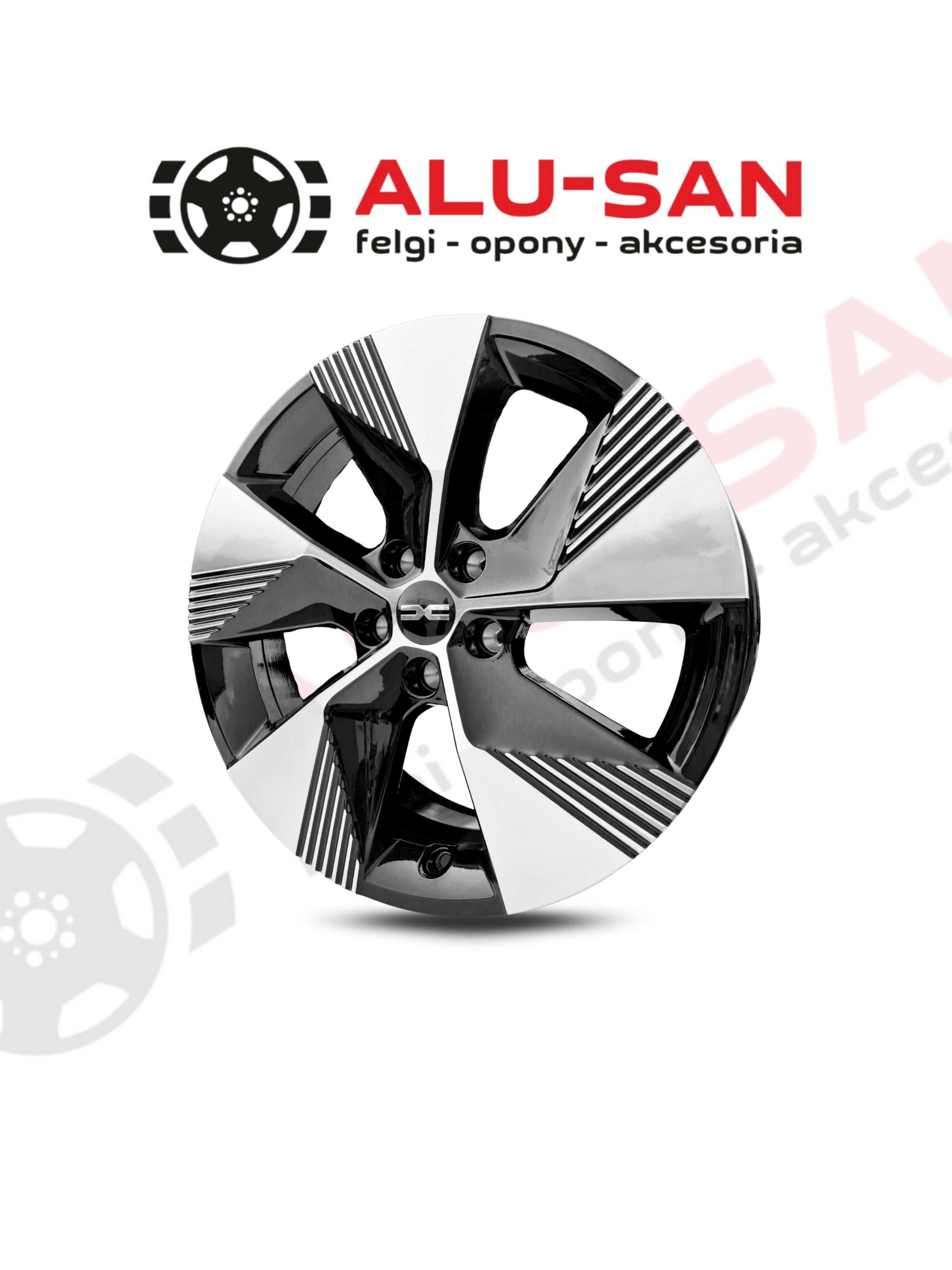 NOWE ALUFELGI 18"  DACIA 18" Duster  DJF  od 2024 - CZARNY POLER
