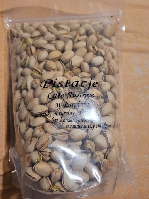 Pistacje orzechy niesolone całe duże jambo termin 05.2025r  5kg.