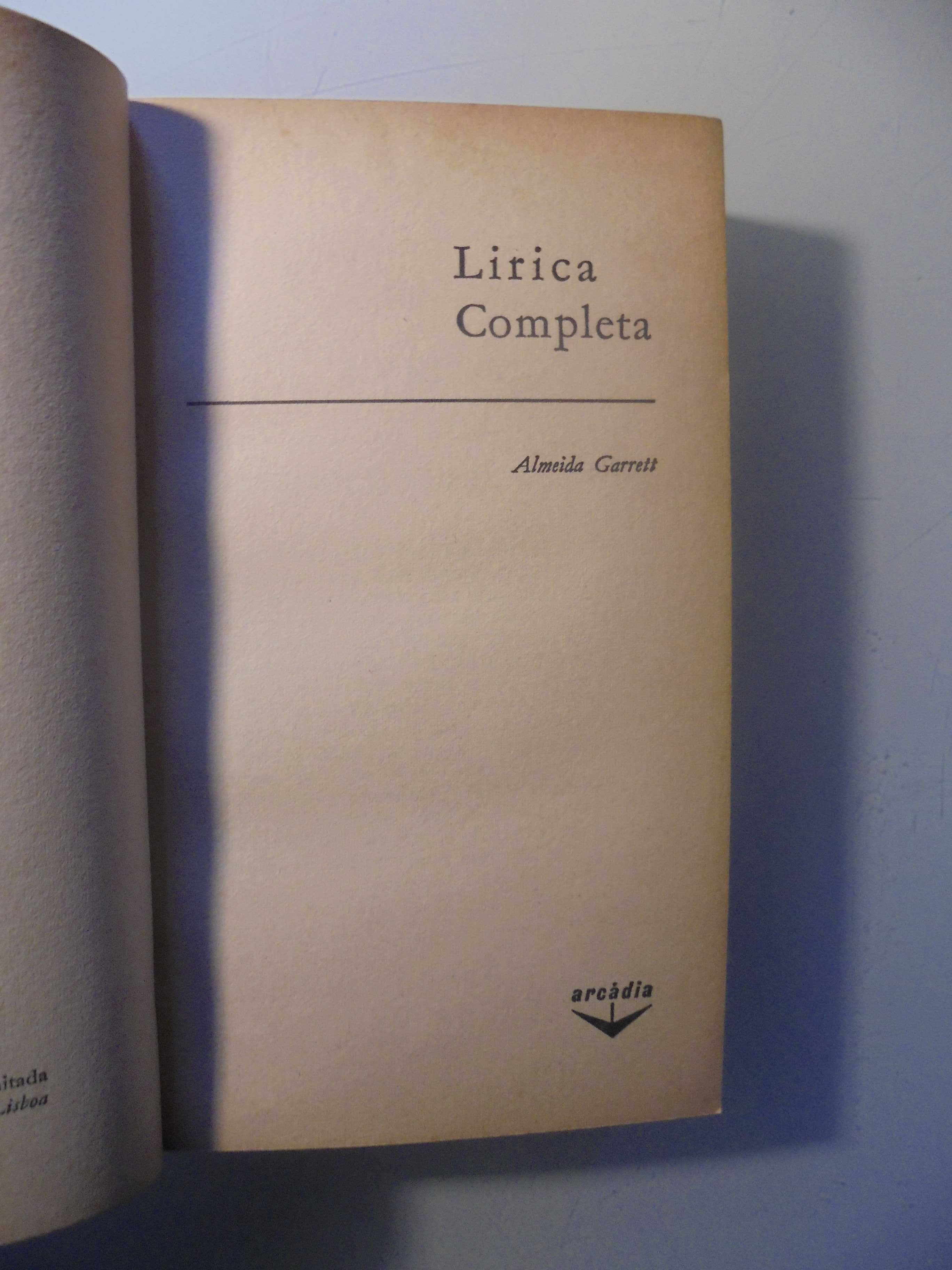 Garrett (Almeida);Lírica Completa