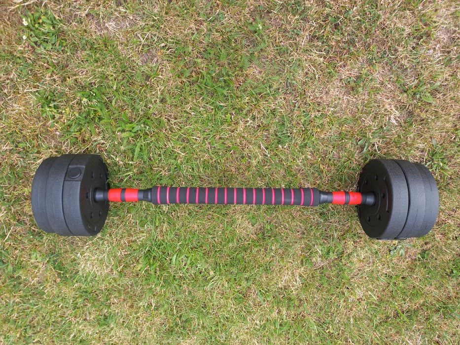 Okazja! Hantle 2x10kg z możliwością przerobienia w sztange! Warto!