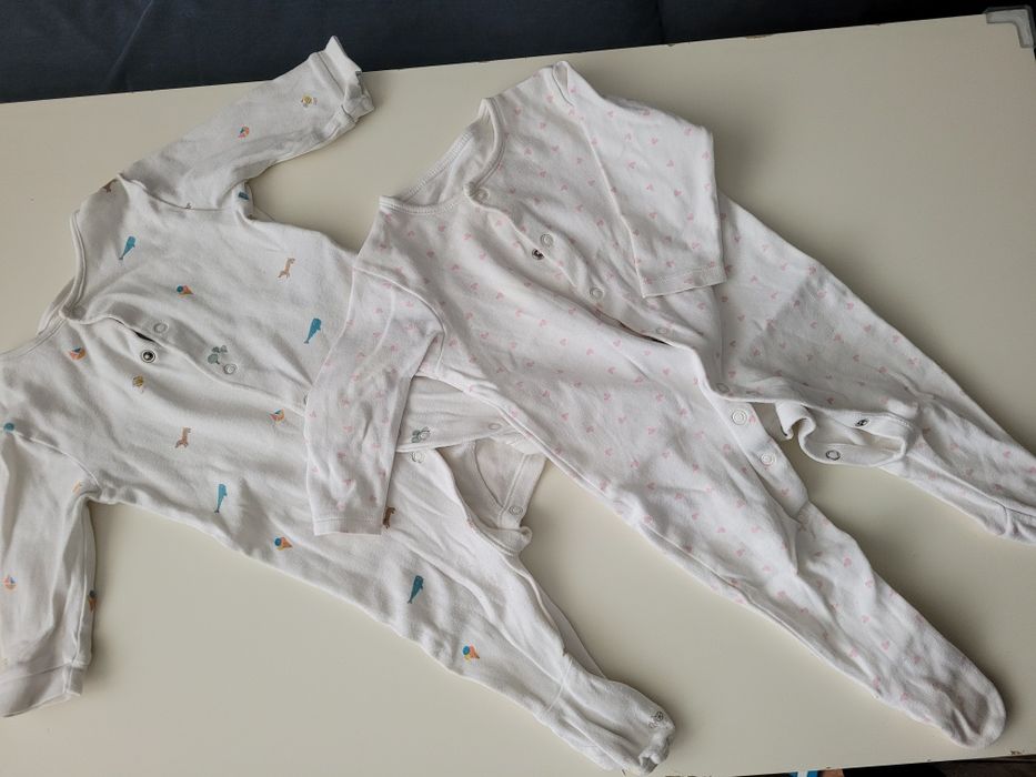 Zestaw bluza pajacyk 6-9mc 74cm m&s h&m,pepco,primark