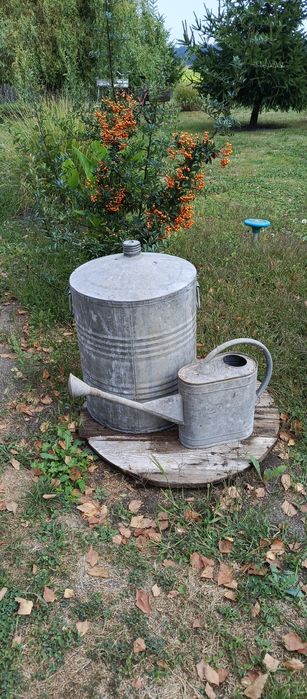 Ocynkowane stare elementy do ogrodu i nie tylko