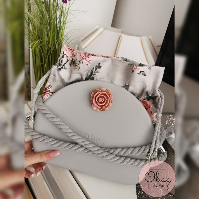 OBAG O BAG MOON LIGHT ML grigio chiaro. Nowy zestaw by Patt faktura