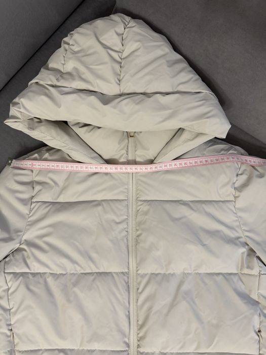 Зимова жіноча куртка-пуховик Zara ( L, 30) світло-сіра