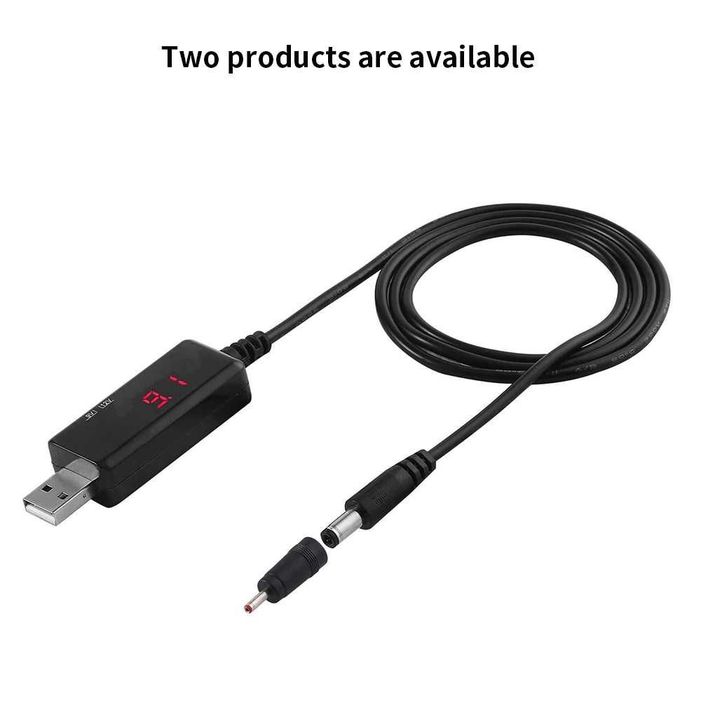Універсальний USB кабель для роутера з 5v на 9v/12v або 5-12v