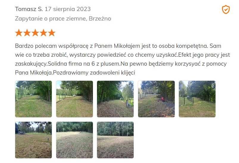 Przygotowanie terenu pod inwestycje, czyszczenie działek pod budowę