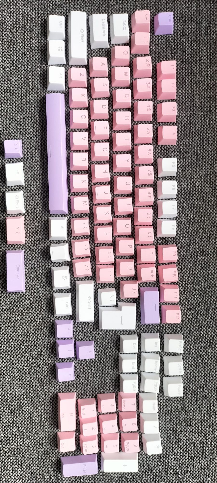 Keycaps, nasadki na klawisze klawiatury mechanicznej NOWE 108 szt