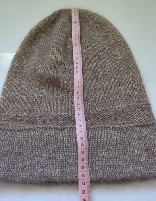 Czapka wełniana 100% wełna klasyczna elegancja