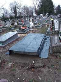 Miejsce na cmentarzu - grobowiec głębinowy murowany