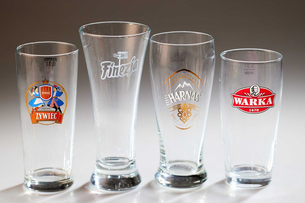 pokal pokale do piwa warka żywiec harnaś 4szt
