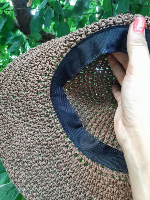 Капелюх пляжний, плетена шляпка