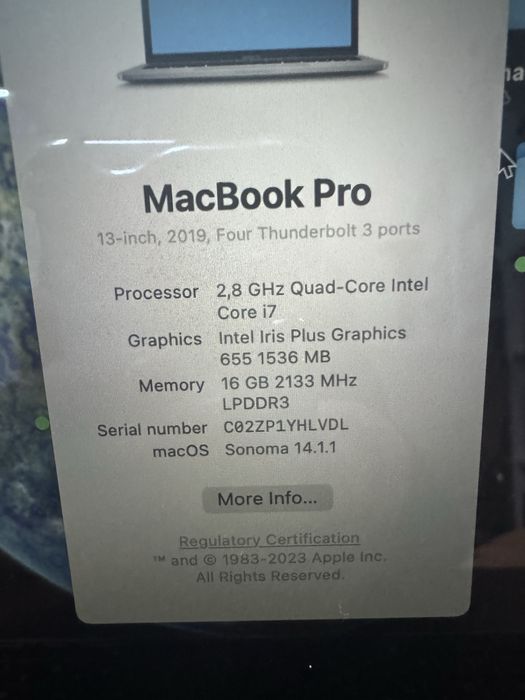 MacBook Pro 2019